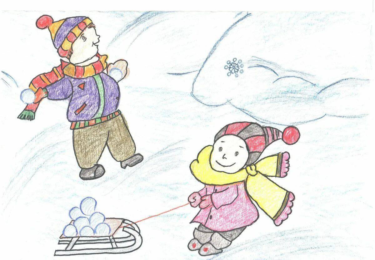 Зимние забавы для детей 6 7 лет #8