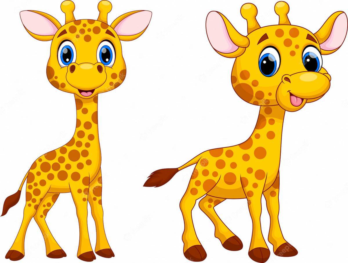 Жираф для детей 3 4 лет #23
