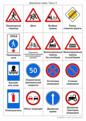 Раскраска знаки дорожного движения для детей #30 #82022