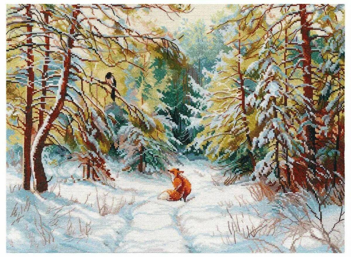 Зимний лес для детей #28