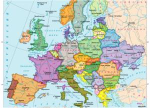 Раскраска карта европы #34 #86898
