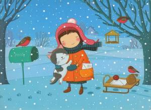 Раскраска картинка зима для детей #29 #87202