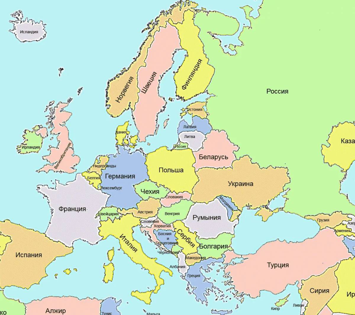 Карта европы #1