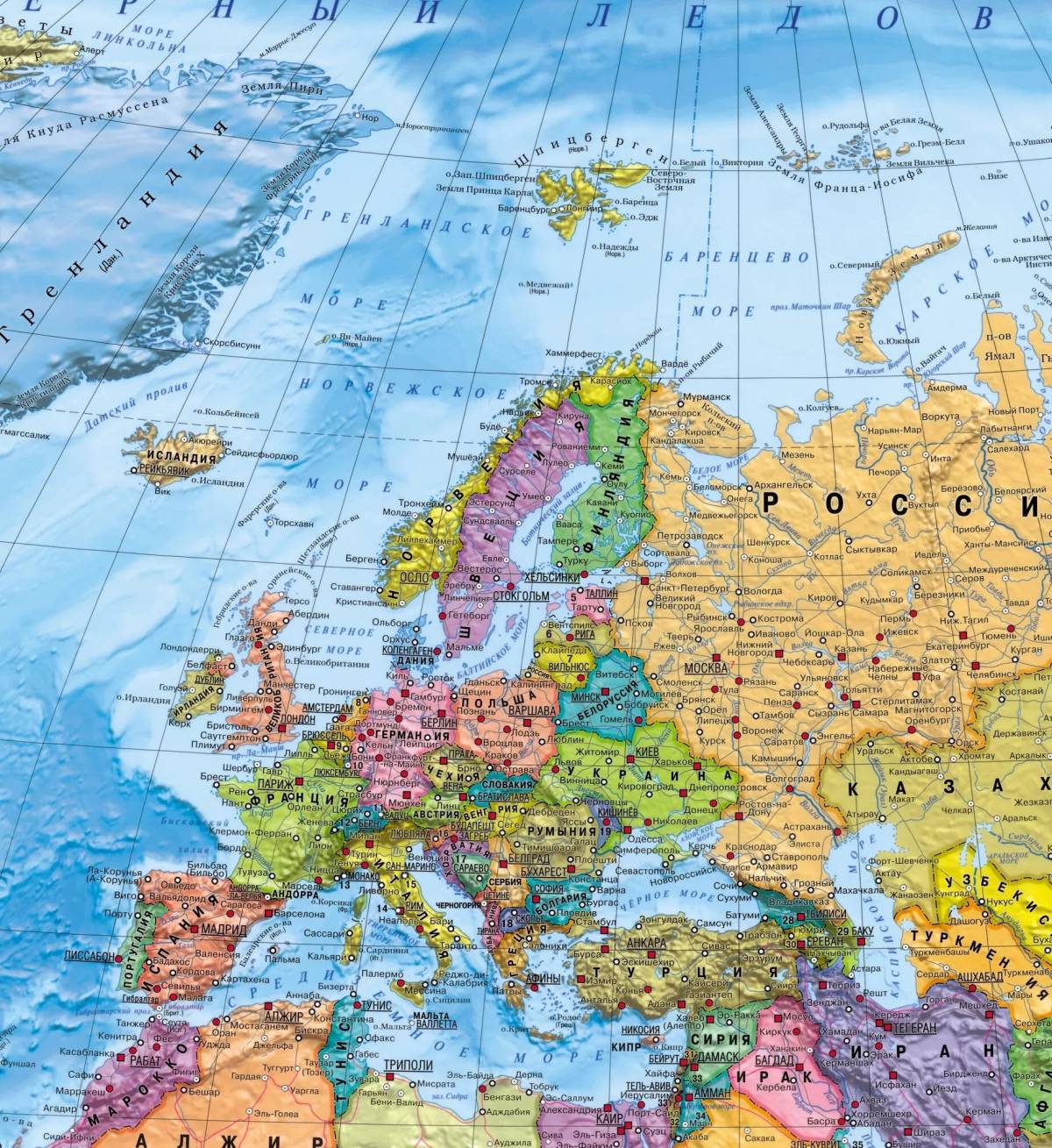 Карта европы #6
