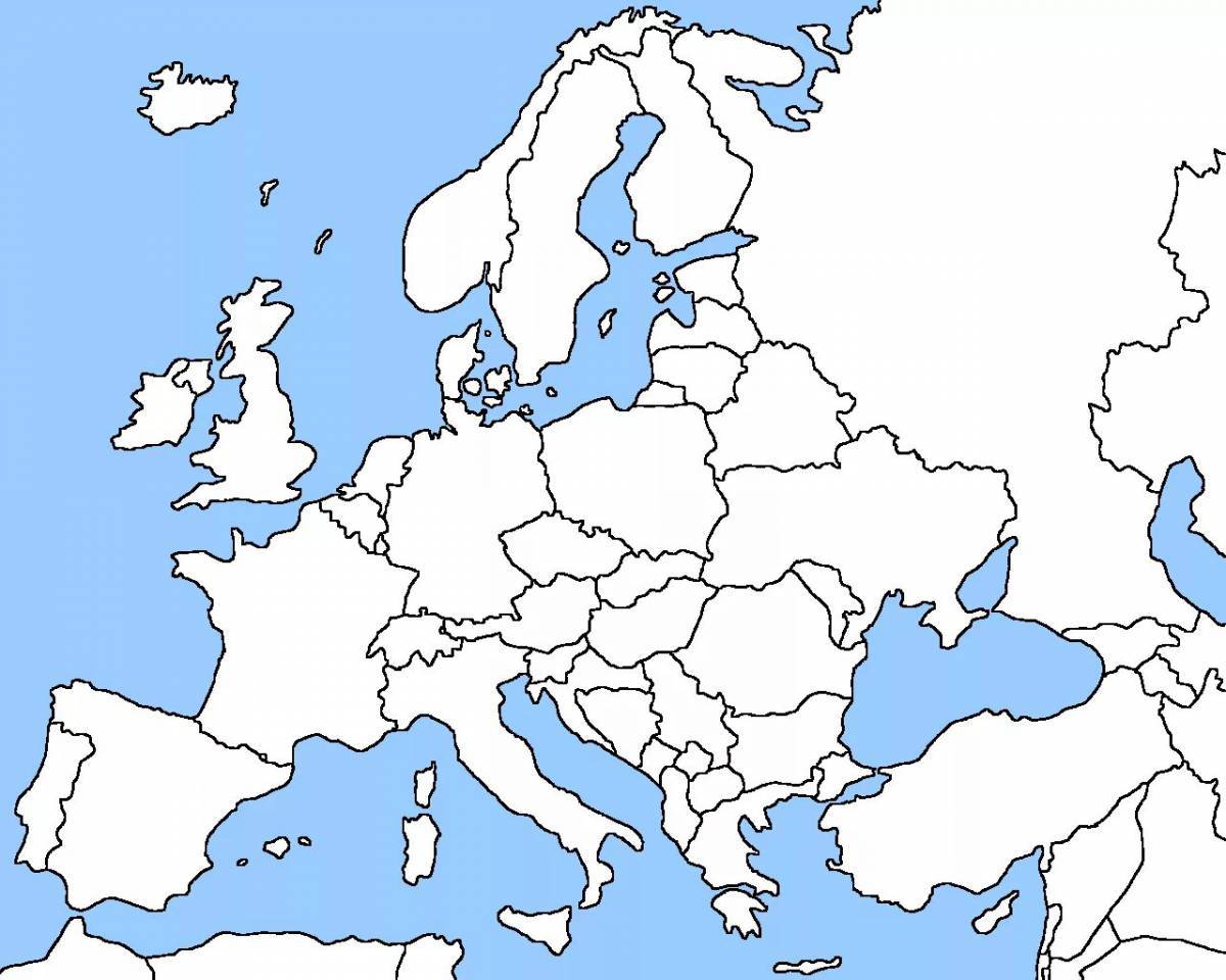 Карта европы #7