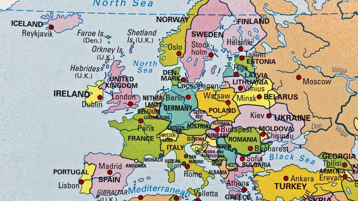Карта европы #11