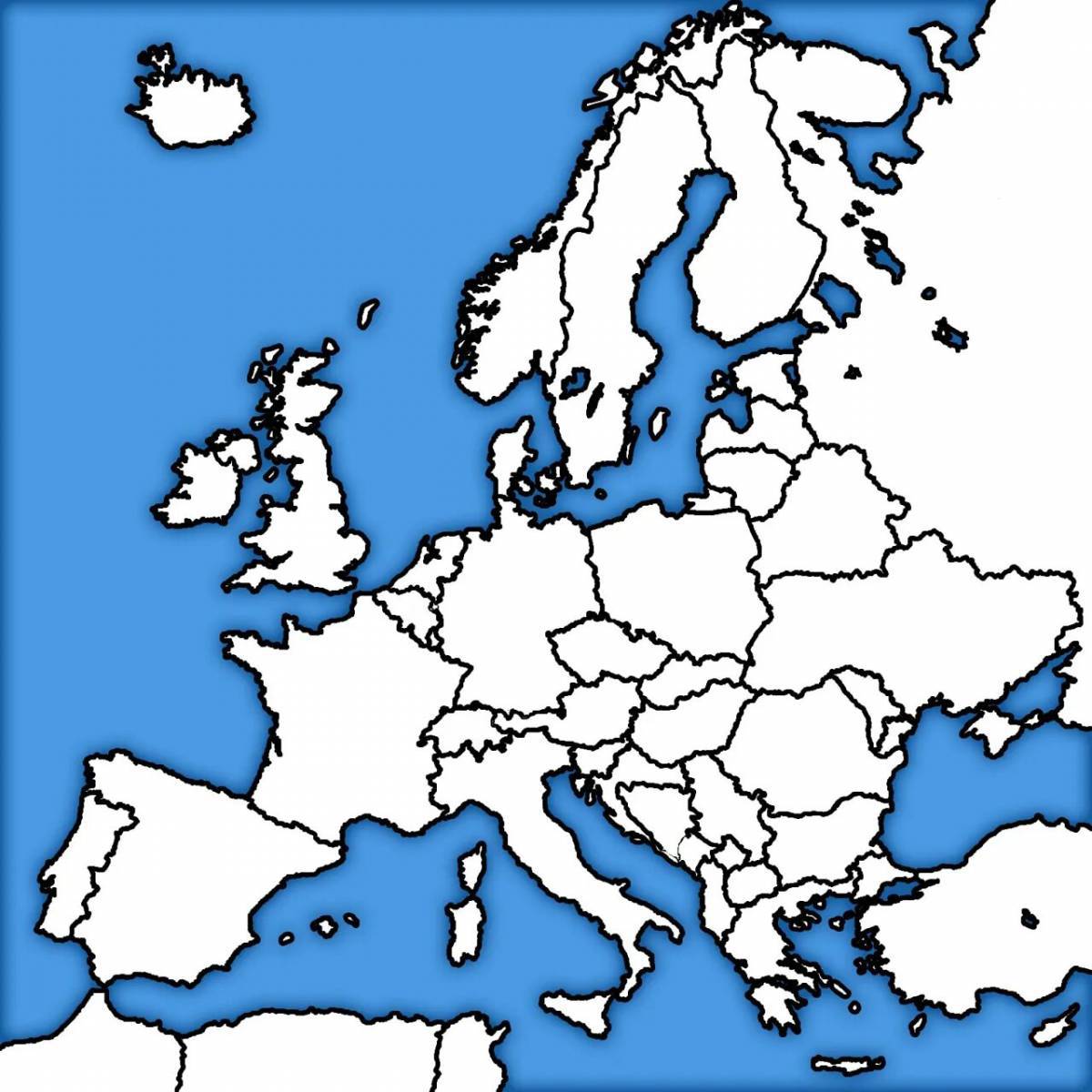 Карта европы #18
