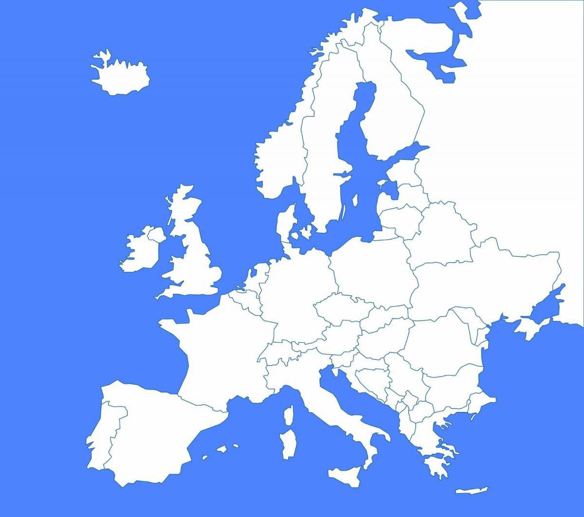 Карта европы #20