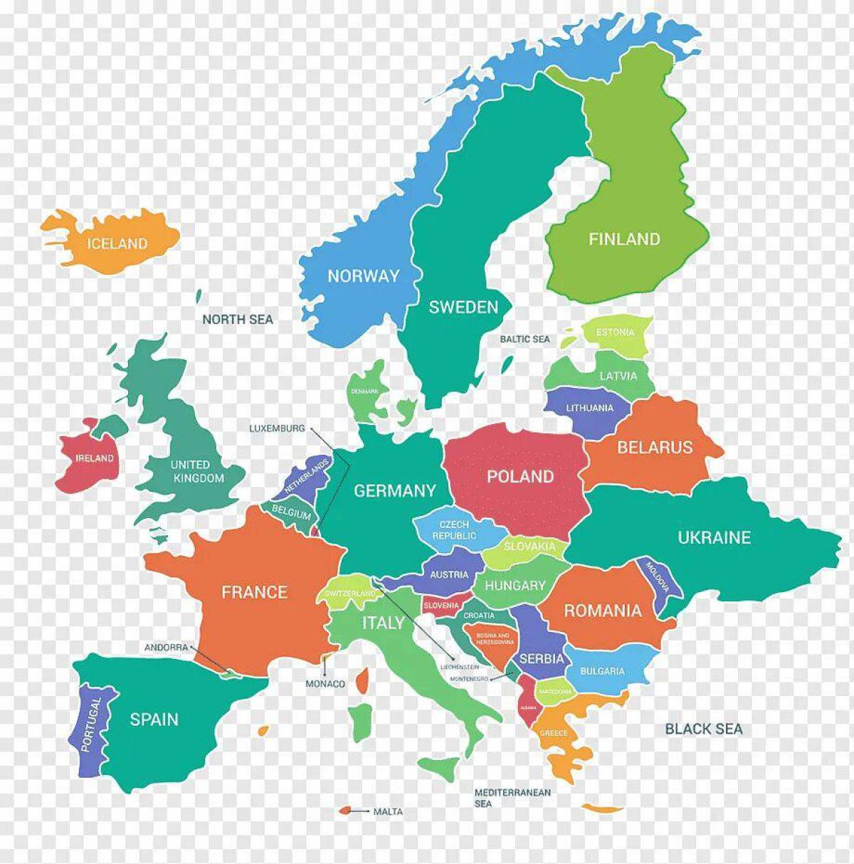 Карта европы #23