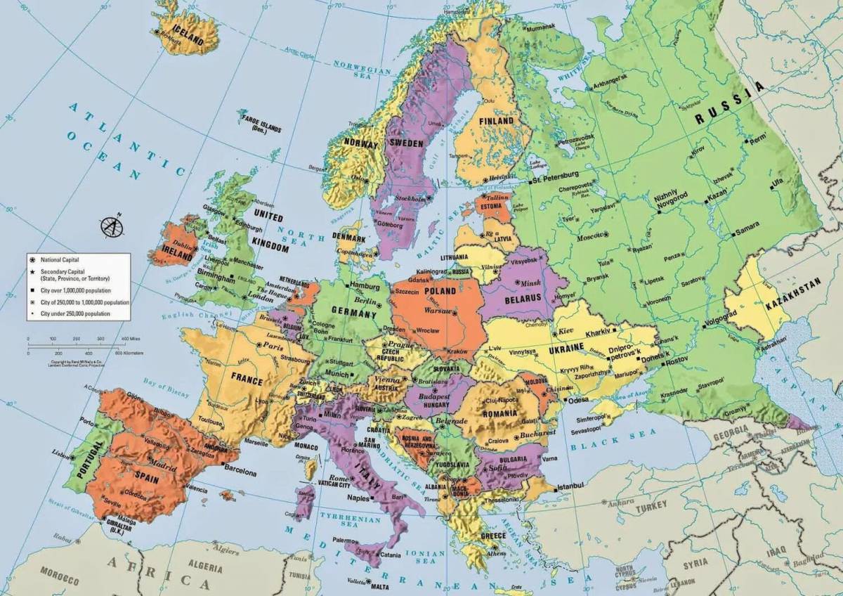 Карта европы #26