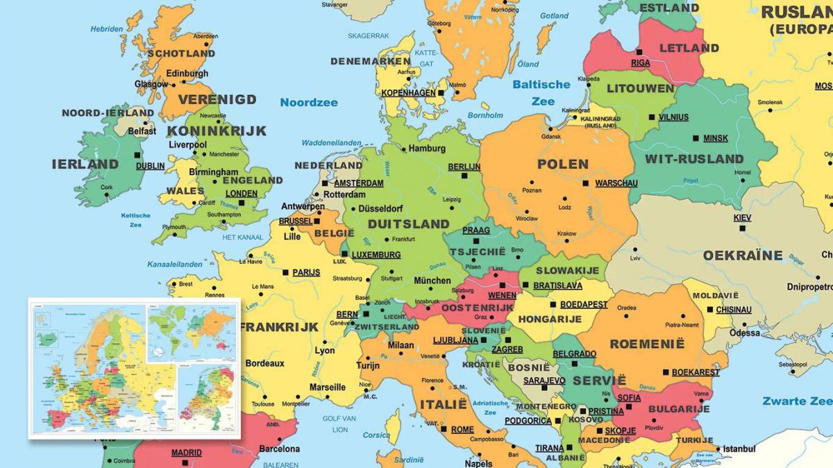 Карта европы #28