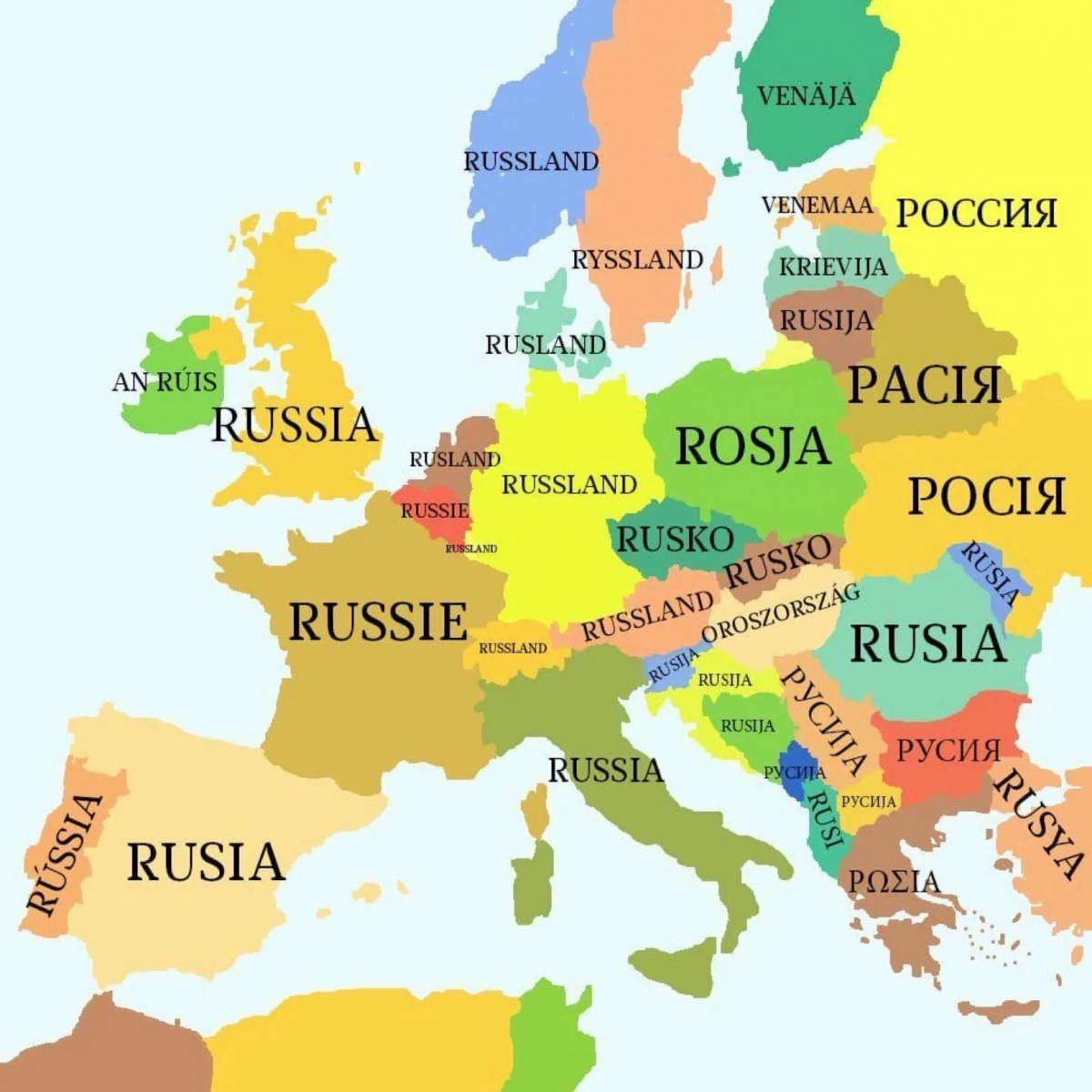 Карта европы #29