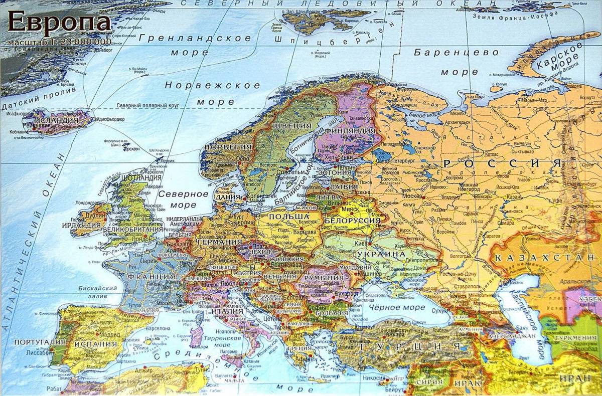 Карта европы #39
