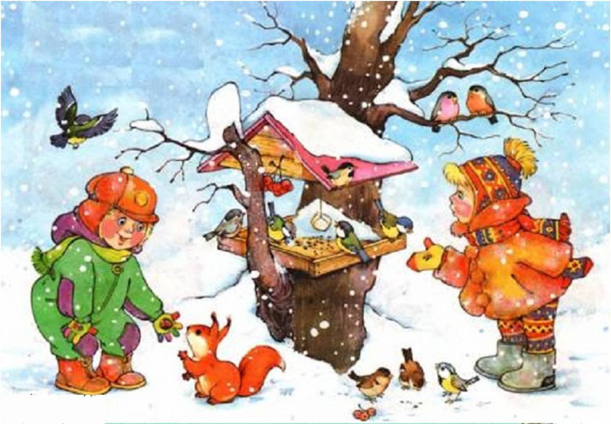 Картинка зима для детей #17