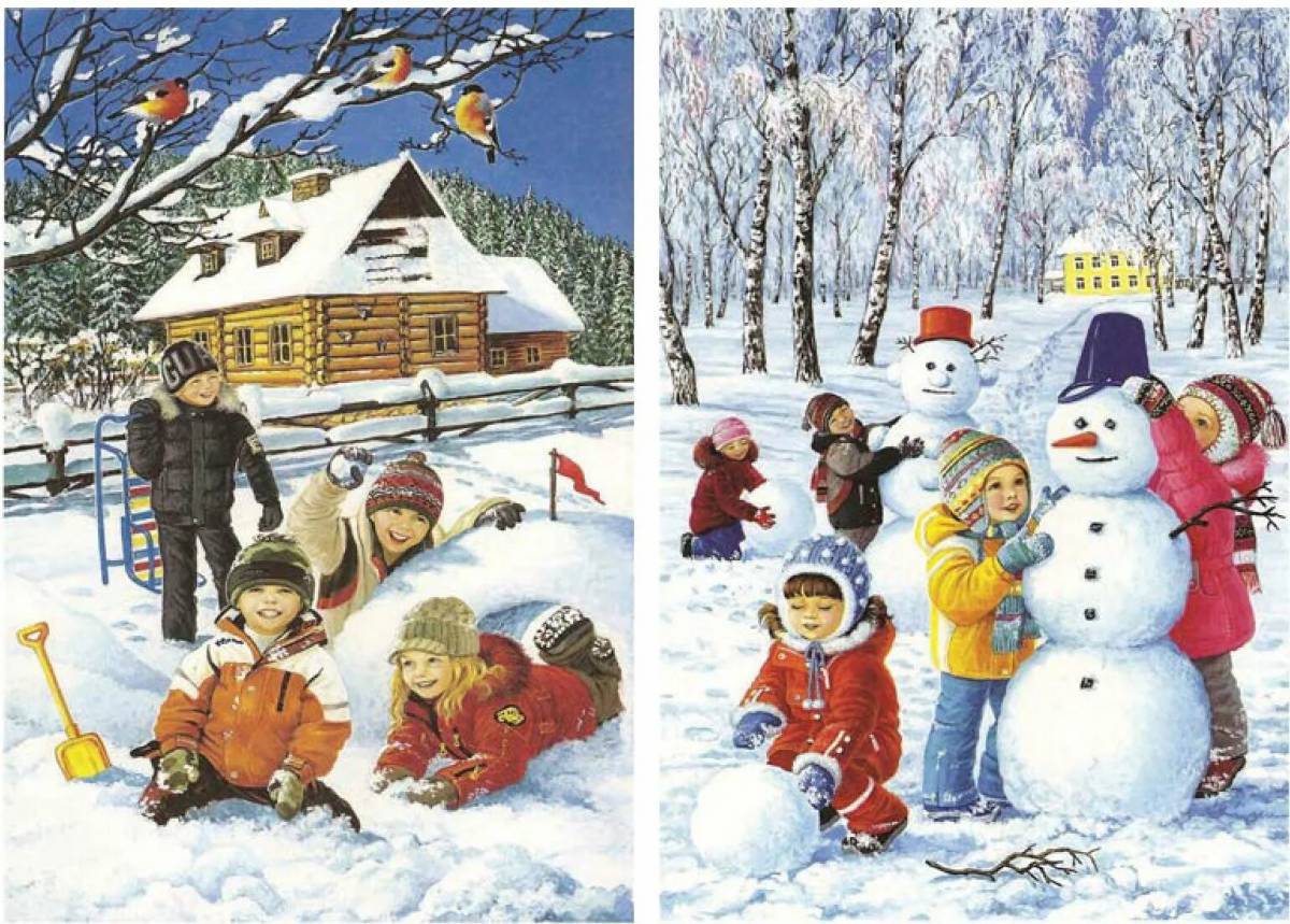 Картинка зима для детей #35