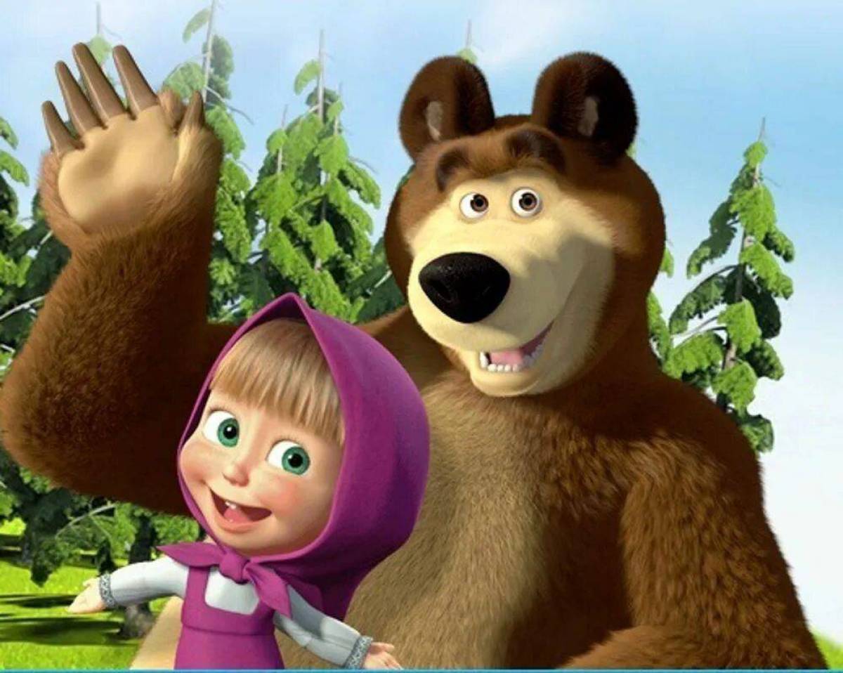 Маша и медведь для детей #13