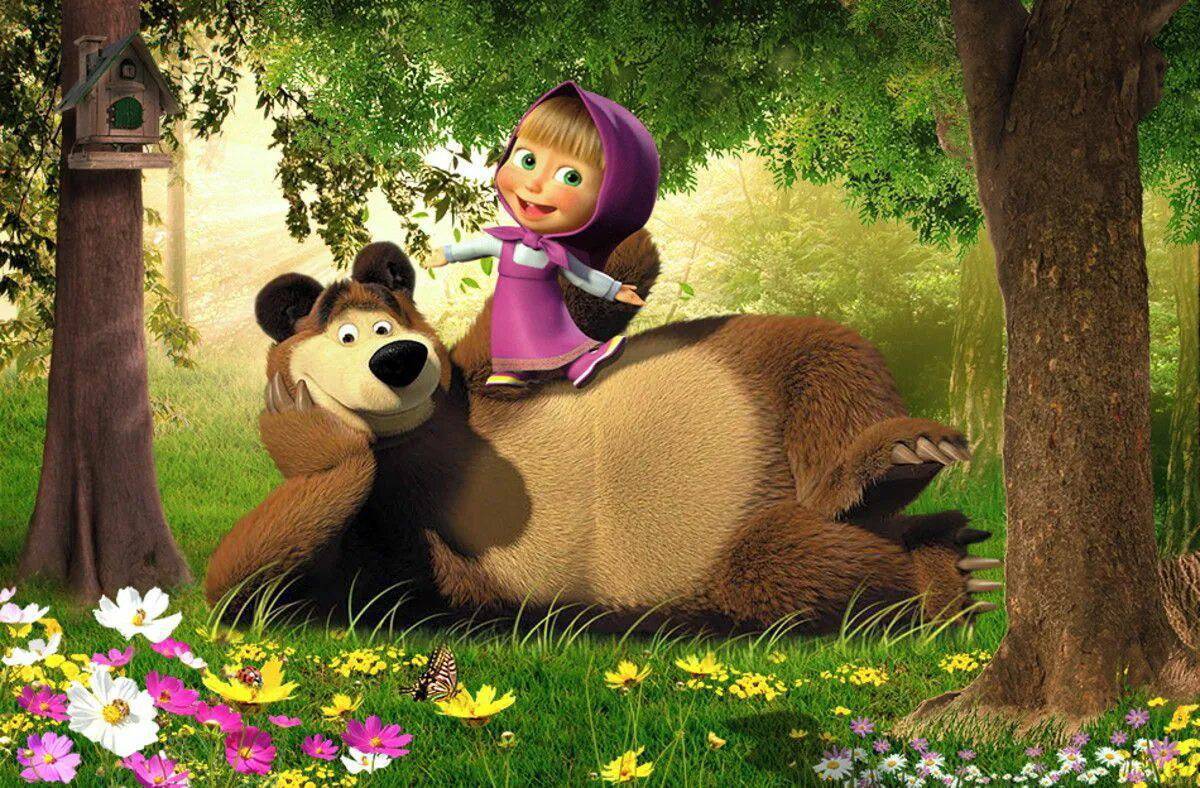Маша и медведь для детей #14