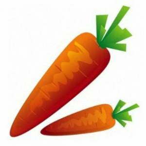 Раскраска морковь для детей #21 #115586