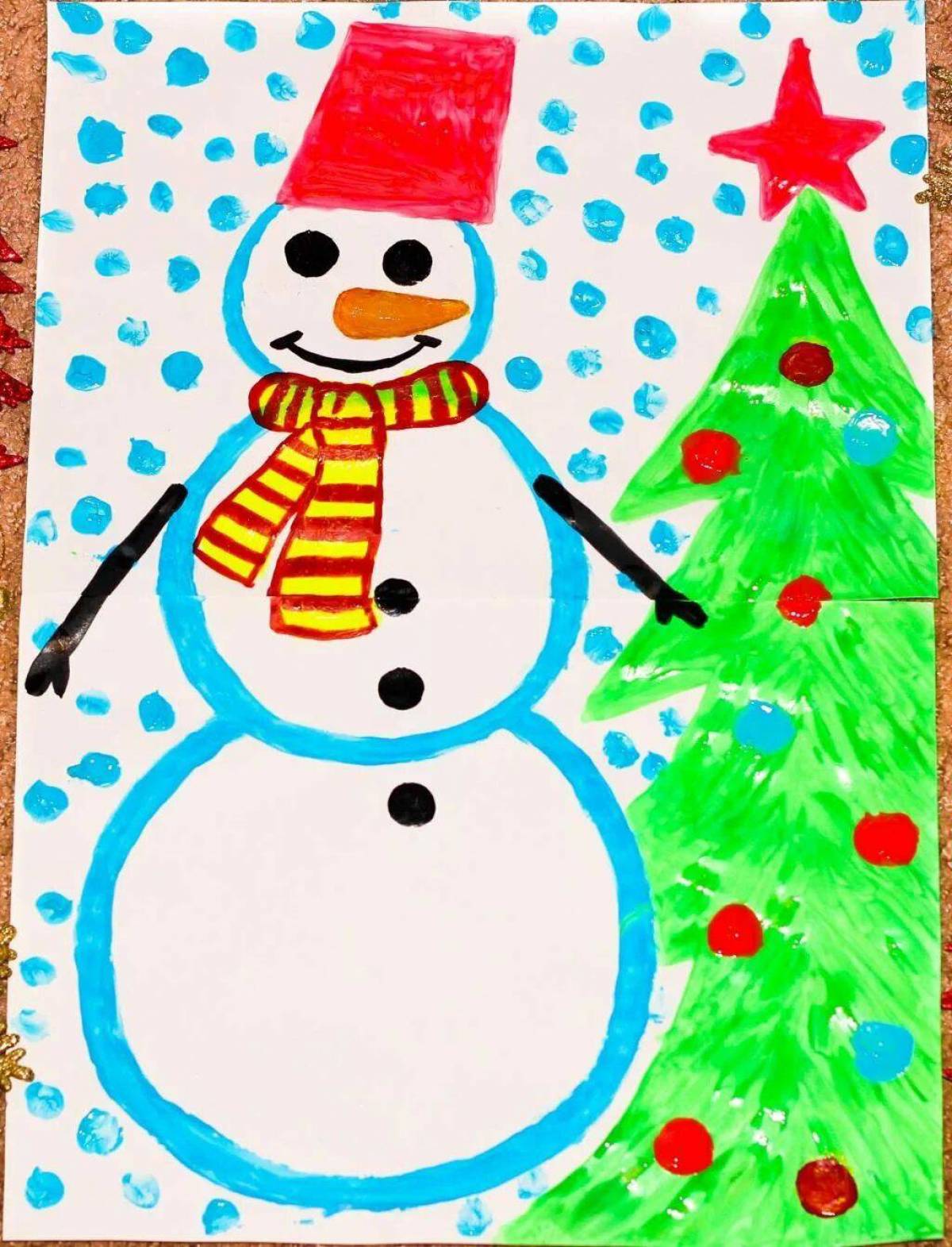 Снеговик для детей 3 4 лет #32