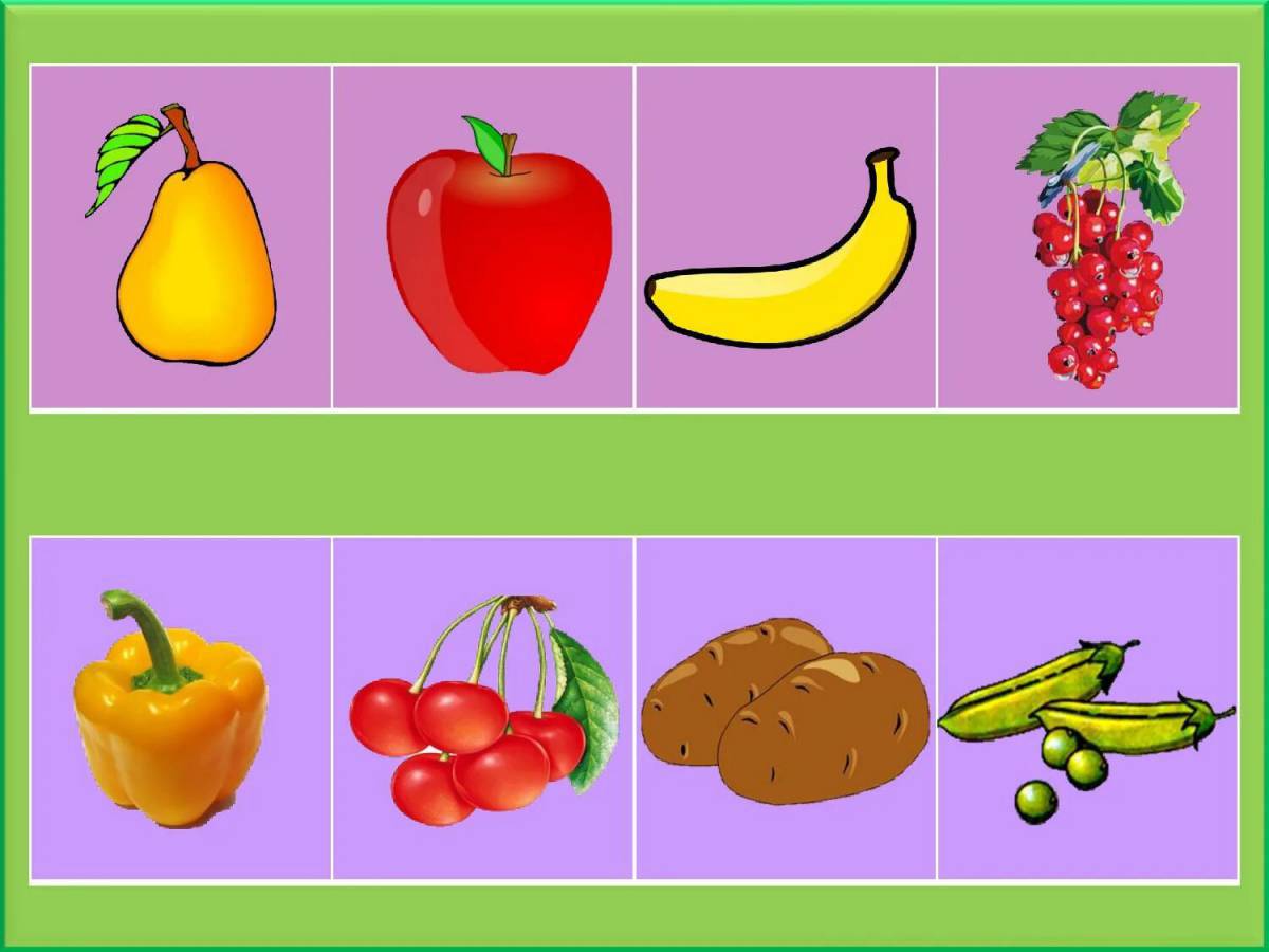 Овощи и фрукты для детей 4 5 лет #13