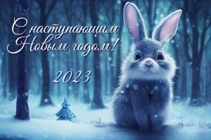 Раскраска новогодний кролик #21 #120234