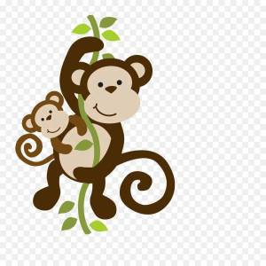 Раскраска обезьянка для детей #20 #122004