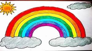 Раскраска радуга для детей 5 6 лет #3 #138030