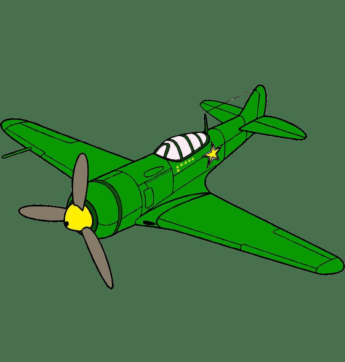 Самолет военный для детей #2