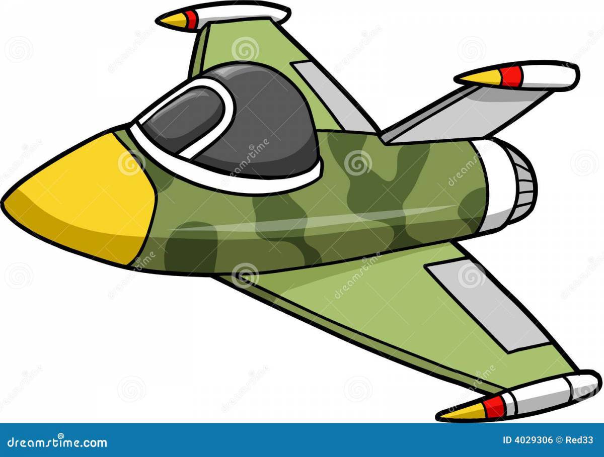 Самолет военный для детей #7