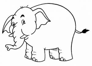 Раскраска слоник для детей 3 4 лет #3 #151486