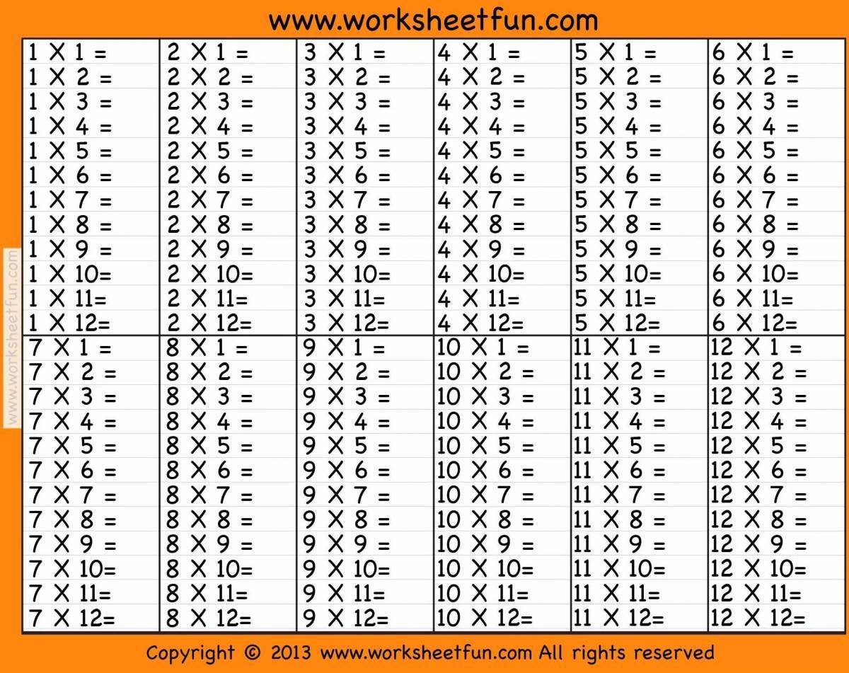 Таблица умножения на 2 и 3 тренажер для 2 класса #24
