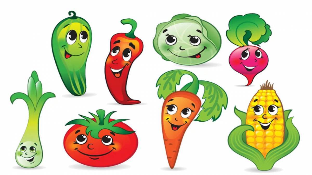 Фрукты и овощи для детей #34
