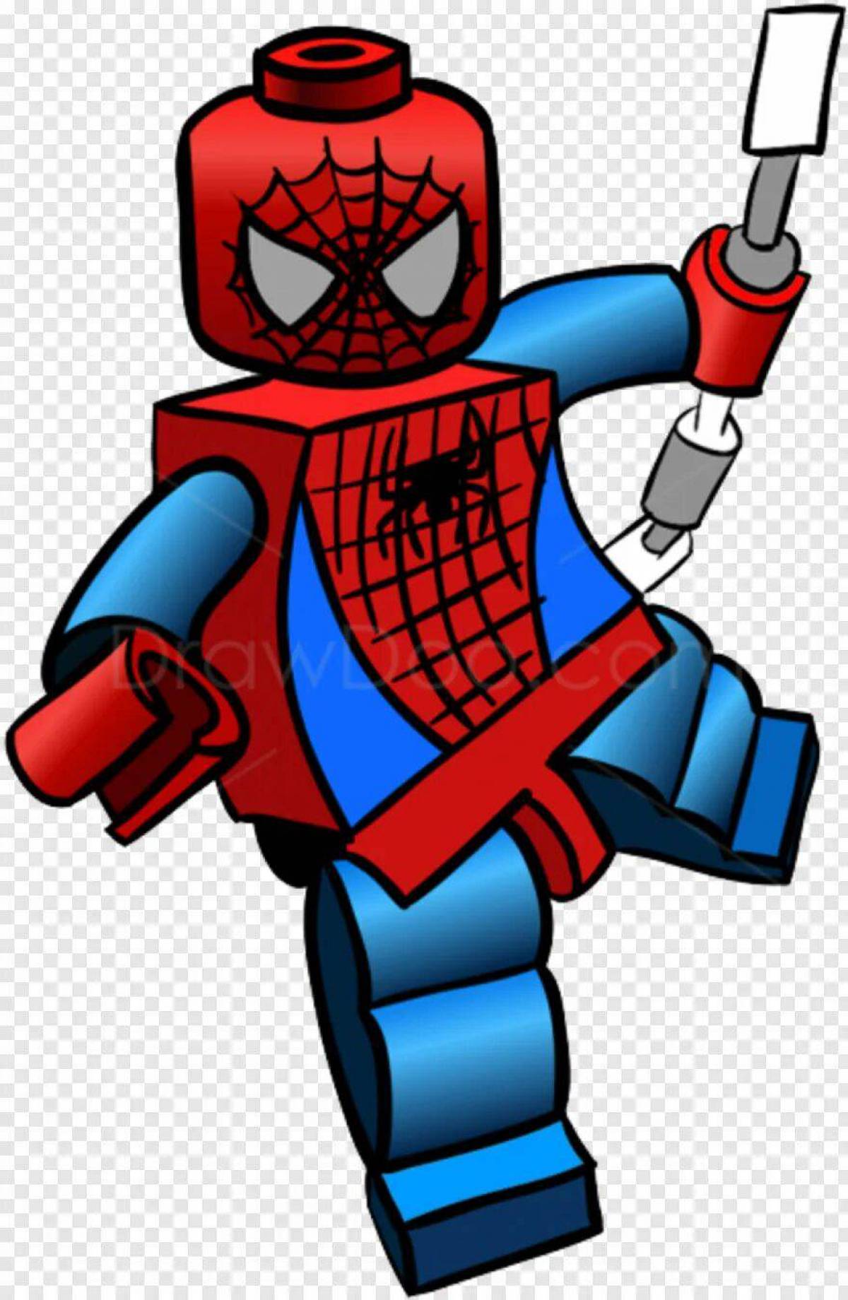 Человек паук лего #7