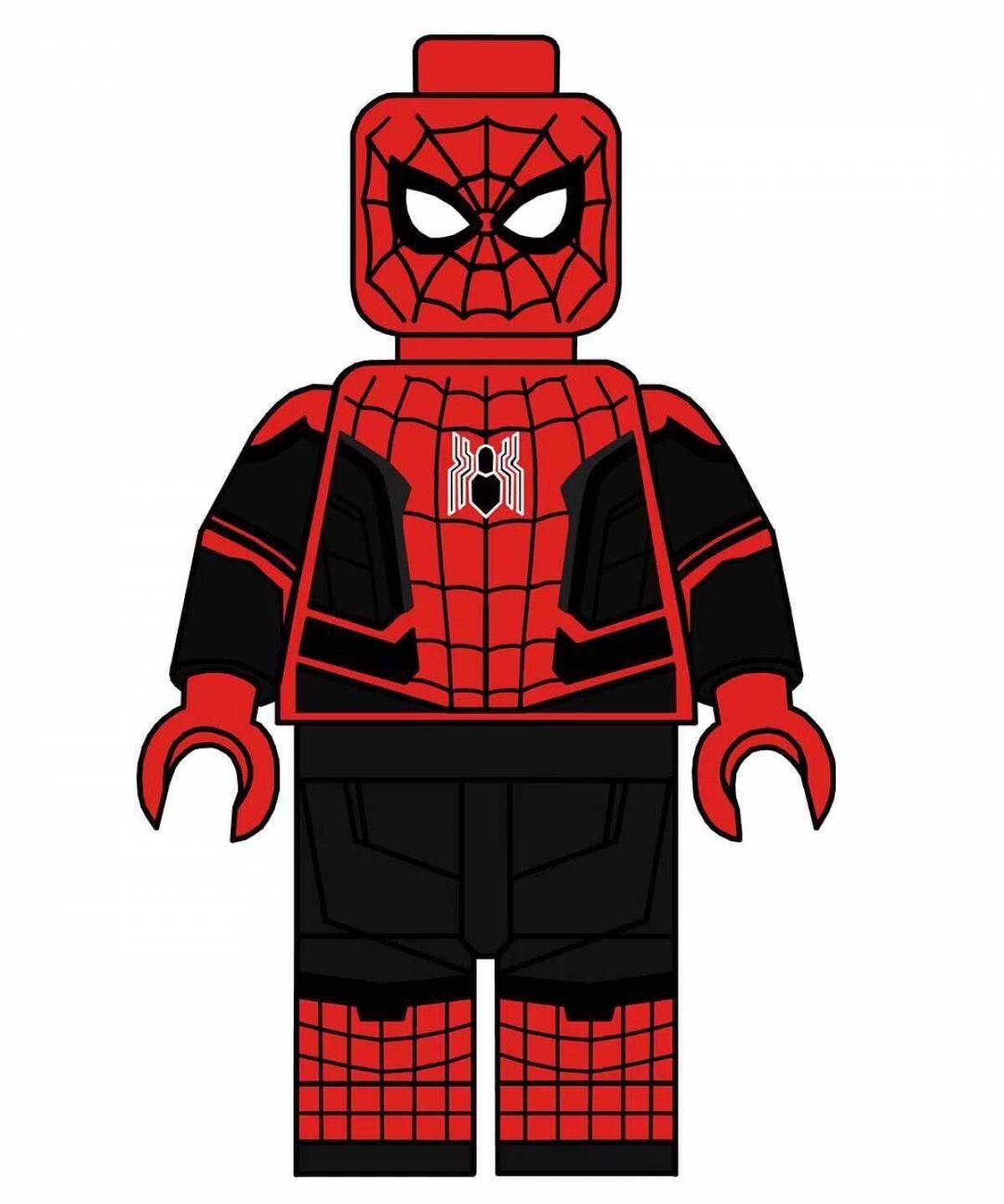 Человек паук лего #8
