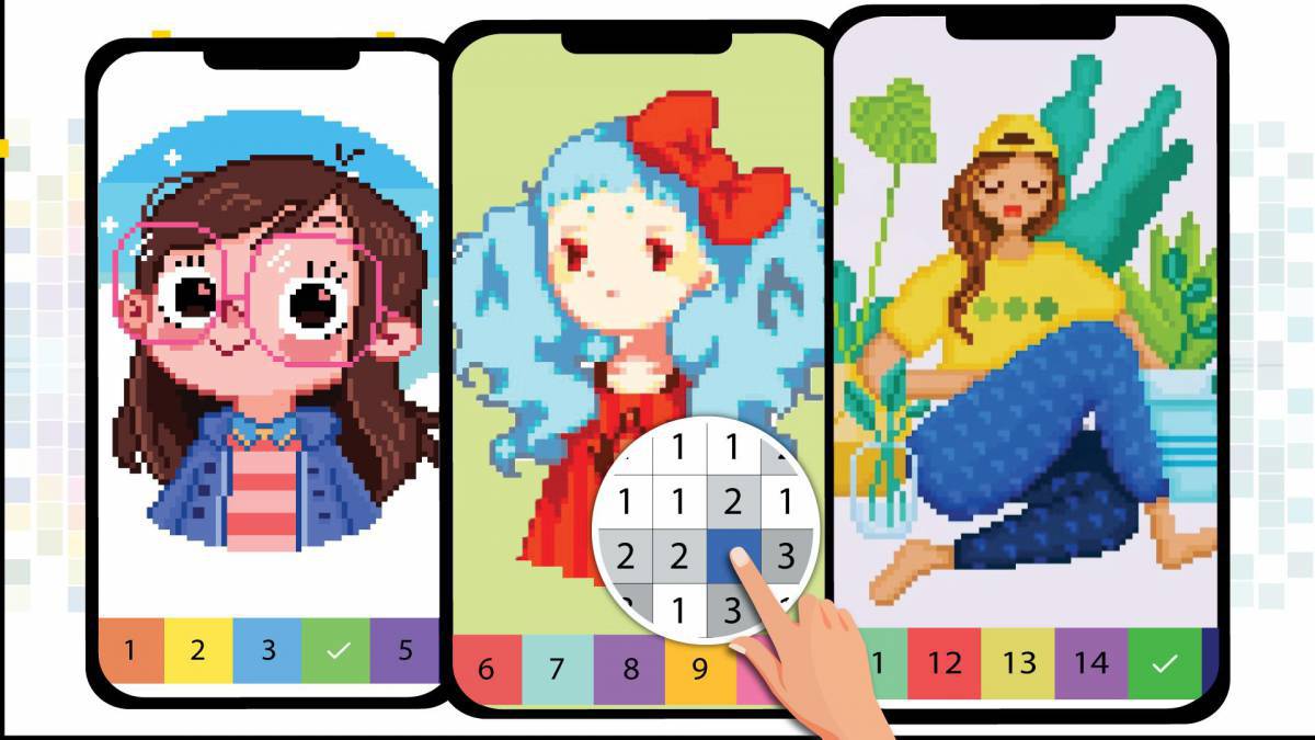 Happy color игра на телефон андроид #32