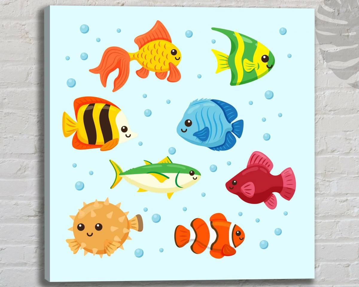 Аквариумные рыбки для детей #18