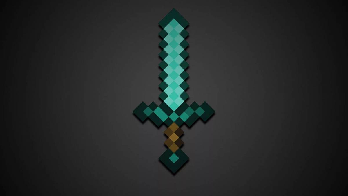 Алмазный меч из майнкрафта #2