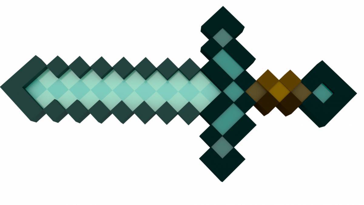 Алмазный меч из майнкрафта #14