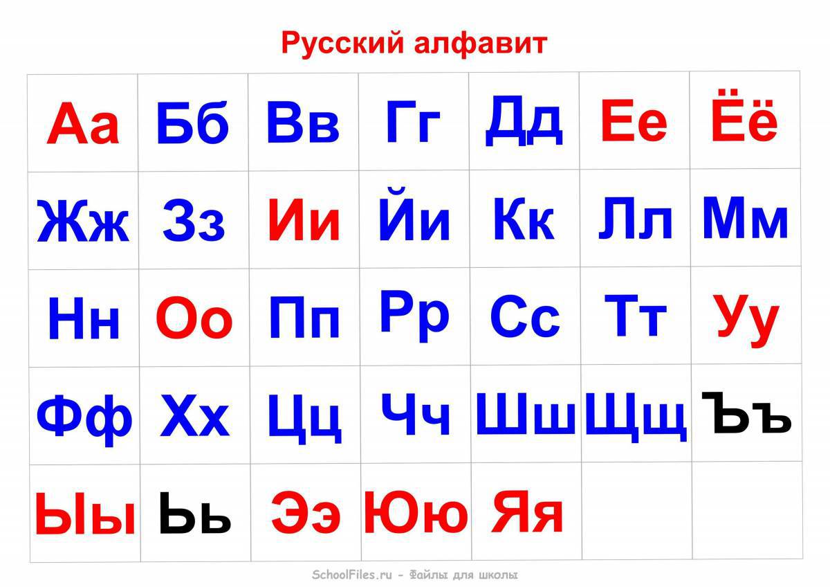 Алфавит русский по порядку #35