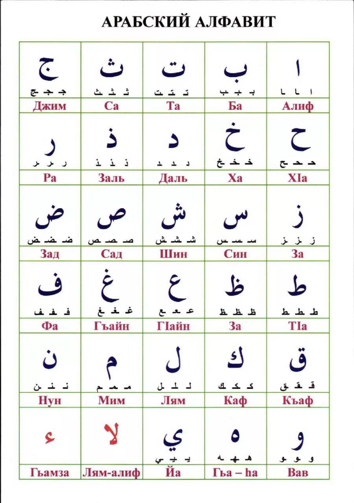 Арабский алфавит #34
