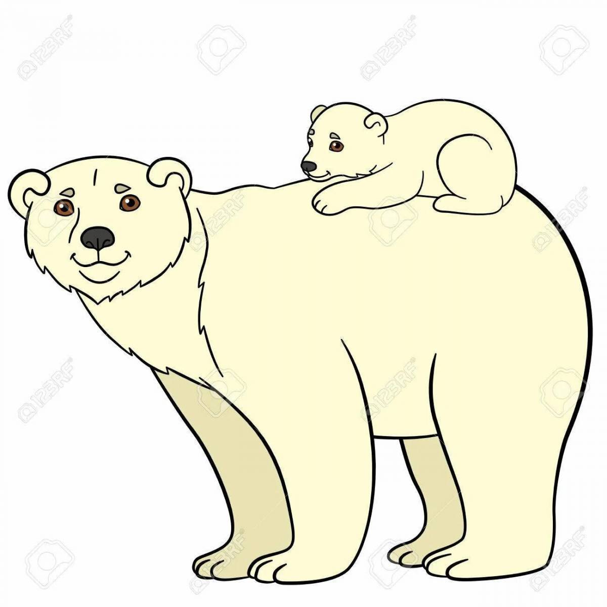 Белый медведь для детей 5 6 лет #16