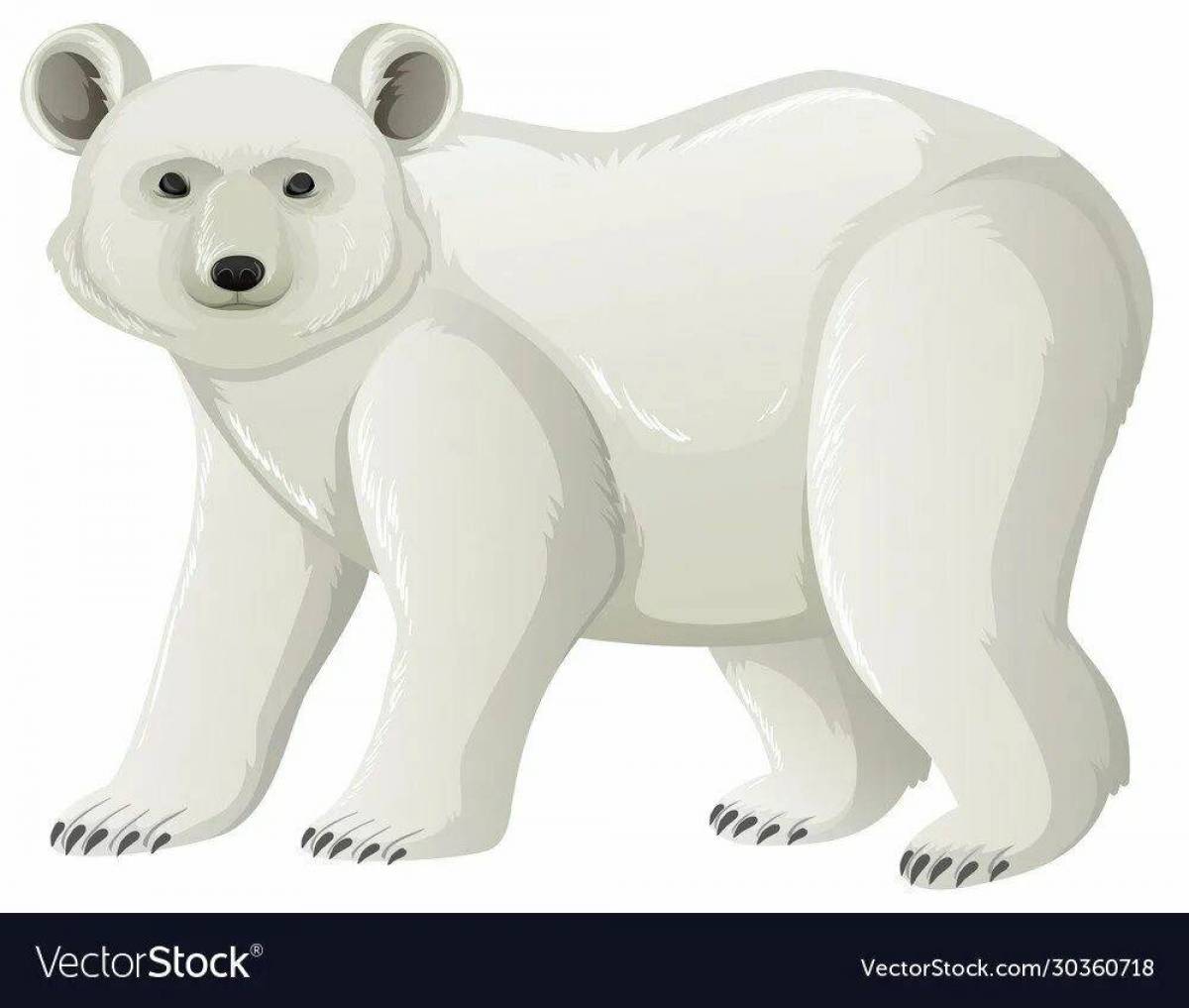 Белый медведь для детей 5 6 лет #20