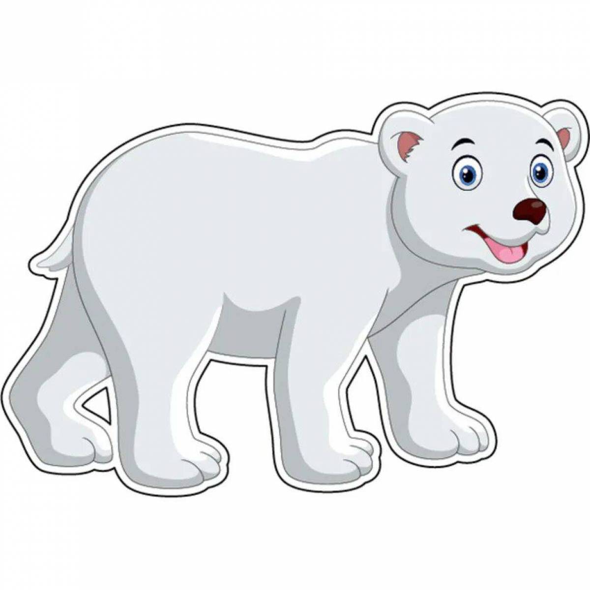 Белый медведь для детей 5 6 лет #29