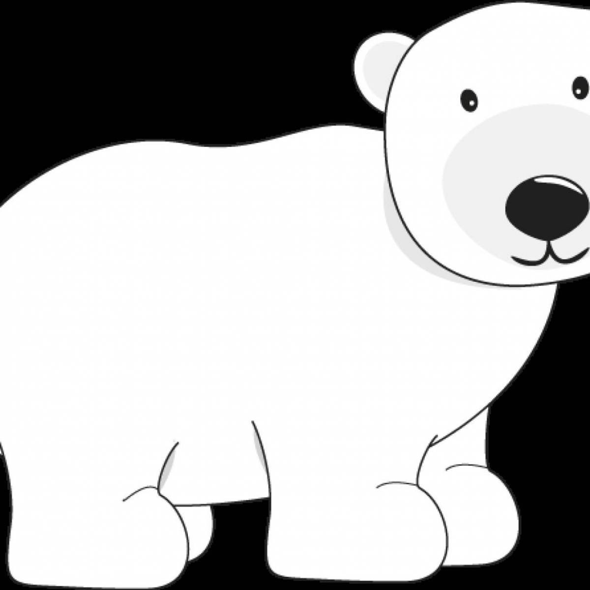 Белый медведь для детей 5 6 лет #32