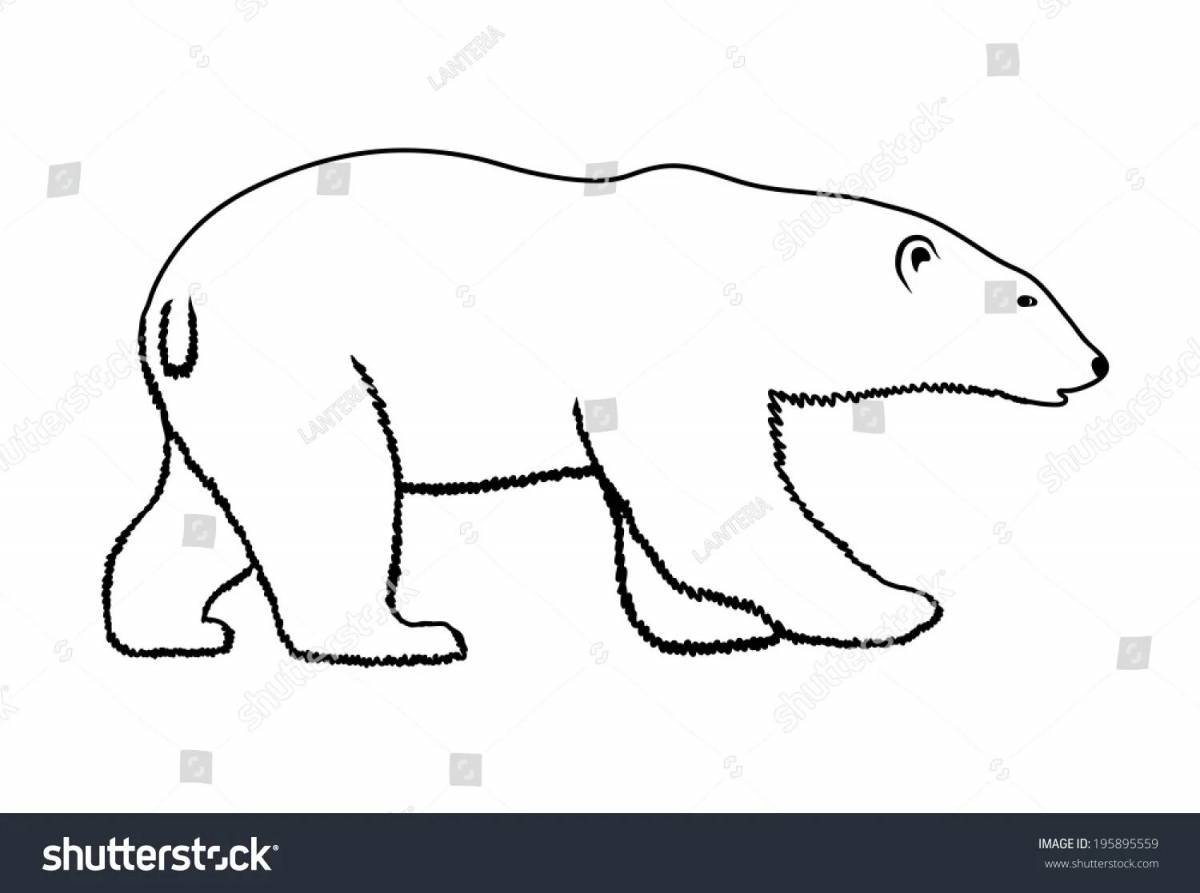 Белый медведь для детей 5 6 лет #33