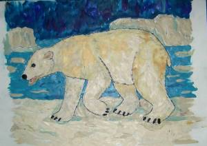 Раскраска белый медведь для детей 5 6 лет #3 #215660