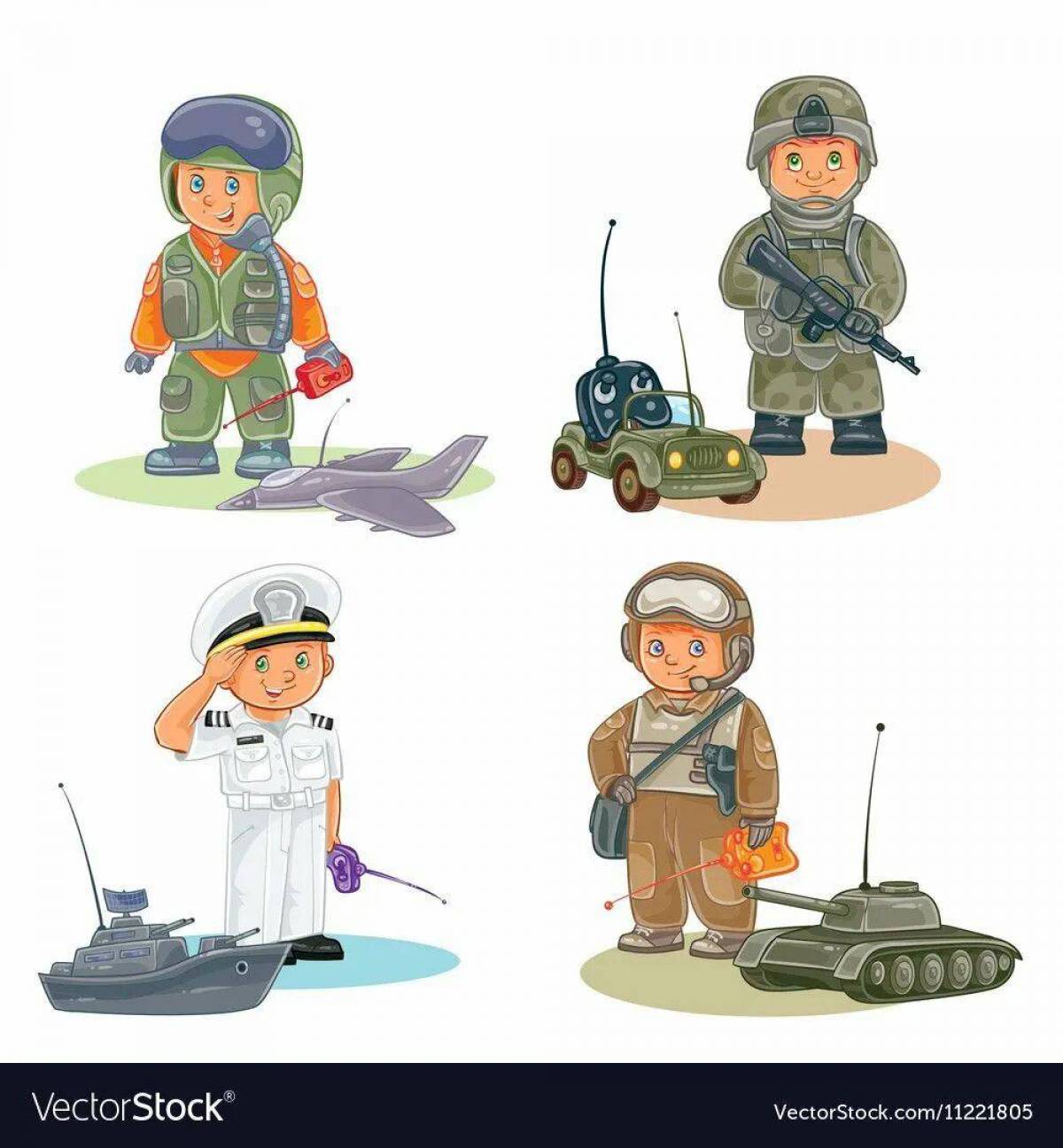 Военные профессии для детей #5