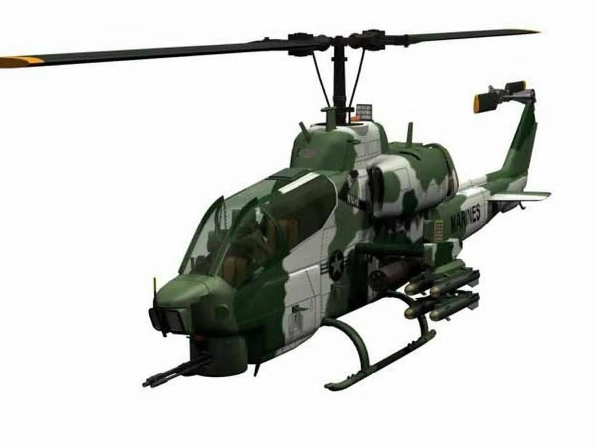 Военный вертолет для детей #8