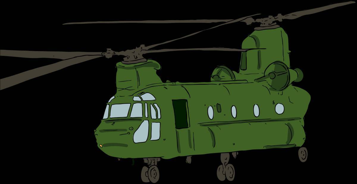 Военный вертолет для детей #10