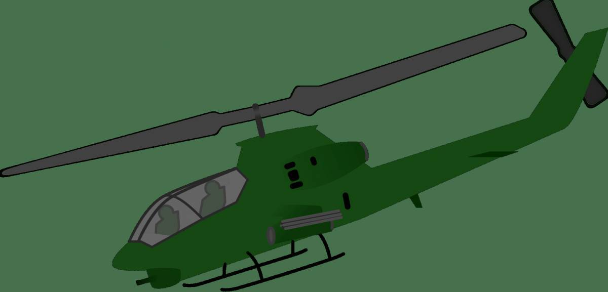 Военный вертолет для детей #17
